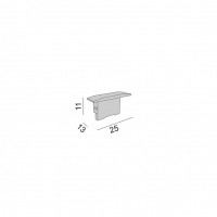 Комплект заглушок для PROFILE MINI TRIM, 2 шт (12.2513.EC)