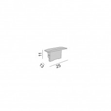 Комплект заглушек для PROFILE MINI TRIM, 2 шт (12.2513.EC)