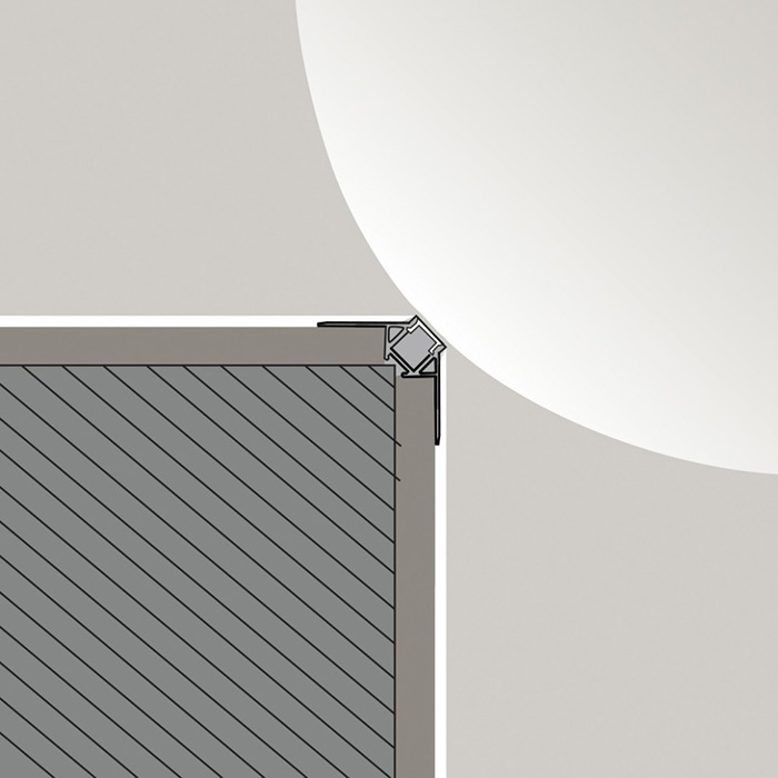Профиль с рассеивателем для светодиодной ленты Profile OUT. L 2500mm, h 22,3mm, w 50mm (12.1212.OUT.25)