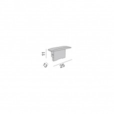 Комплект заглушек для PROFILE FLOOR IN, 2 шт (12.2711.EC)