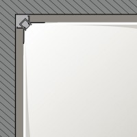 Профиль с рассеивателем с заглушками 2шт для светодиодной ленты LTX PROFILE IN. L2500mm, h25.1mm, w 45.4mm, (12.1212.IN.25)
