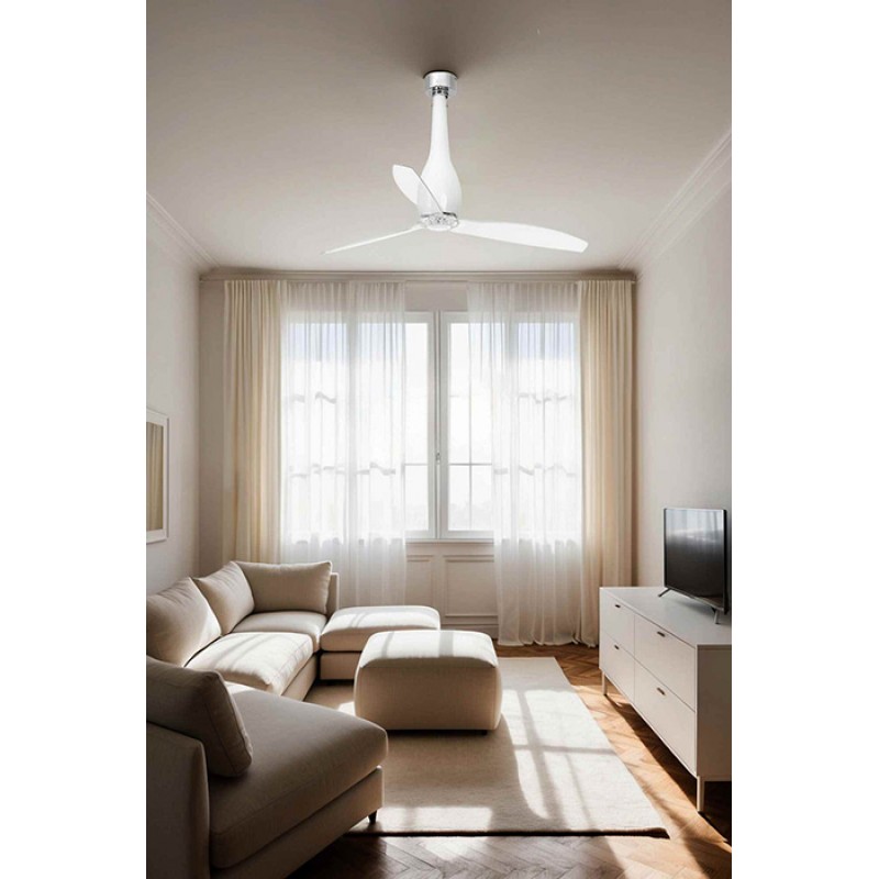 Потолочный вентилятор Faro 32000WW Eterfan 1280mm Bb Rillo Blades Transparent Wiz