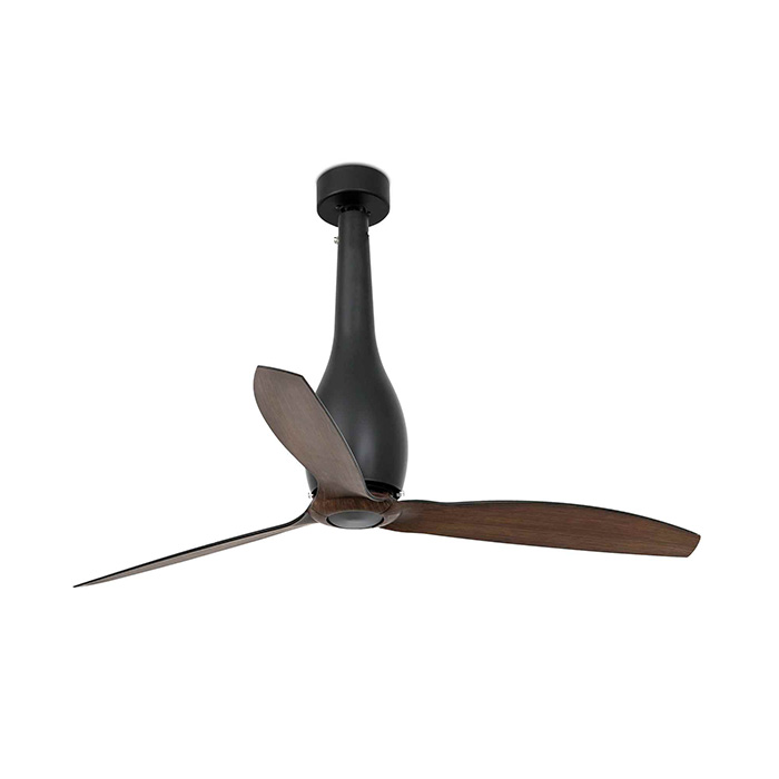 Стельовий вентилятор Faro 32004 ETERFAN Matt black/wood fan with DC motor