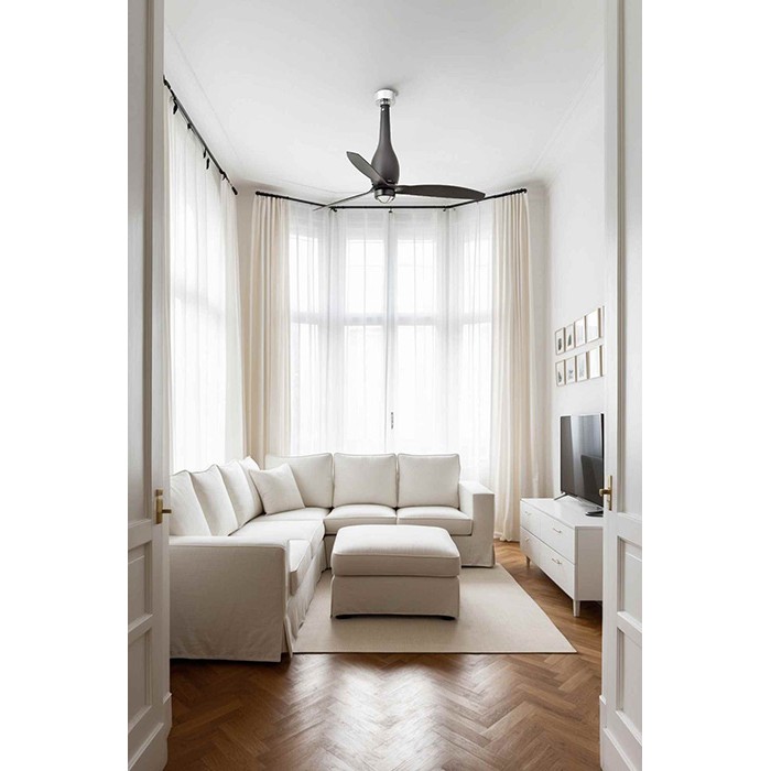 Люстра-вентилятор Faro 32006-10 ETERFAN M LED Matt black fan with DC motor, 16 Вт, 709 лм, 3000K