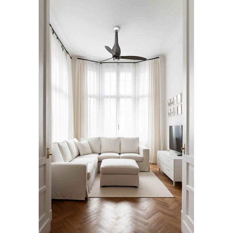 Люстра-вентилятор Faro 32006-10 ETERFAN M LED Matt black fan with DC motor, 16 Вт, 709 лм, 3000K