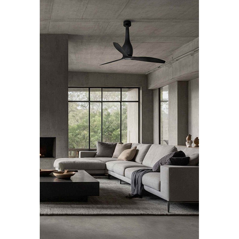 Потолочный вентилятор Faro 32006 ETERFAN Matt black fan with DC motor