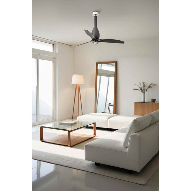 Люстра-вентилятор Faro 32006WW-10 Eterfan 1280mm Nm Blades Black 17W 3000K Wiz, 17 Вт, 3000K