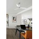 Потолочный вентилятор Faro 32020 MINI ETERFAN M Shiny white/transparent fan with DC motor