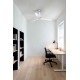 Люстра-вентилятор Faro 32025-9 MINI ETERFAN M LED Matt white/transparent fan with DC motor, 16 Вт, 709 лм, 3000K