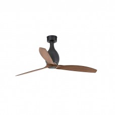 Потолочный вентилятор Faro 32028 MINI ETERFAN M Matt black/wood fan with DC motor