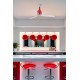 Потолочный вентилятор Faro 32029 MINI ETERFAN M Shiny red/transparent fan with DC motor