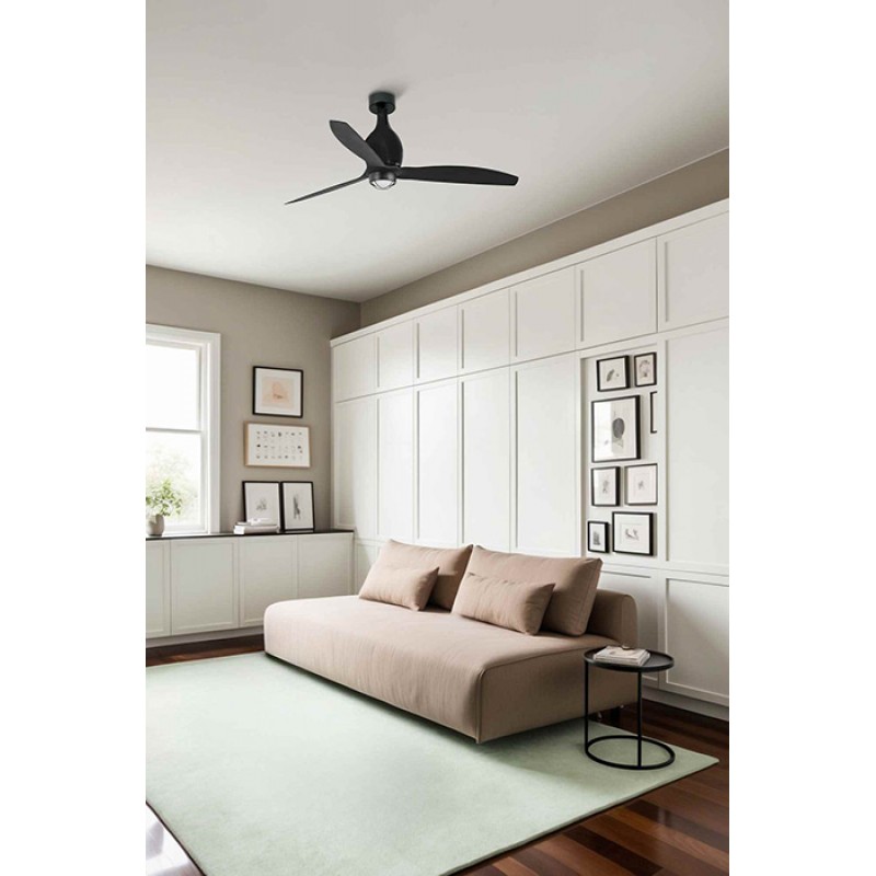 Люстра-вентилятор Faro 32030-10 MINI ETERFAN M LED Matt black fan with DC motor, 16 Вт, 709 лм, 3000K
