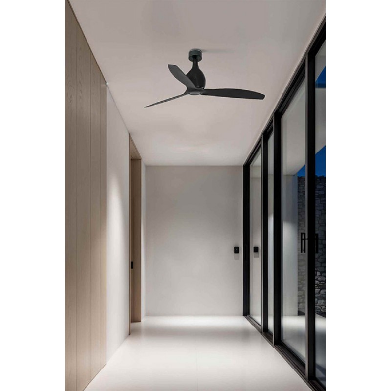 Потолочный вентилятор Faro 32030 MINI ETERFAN M Matt black fan with DC motor