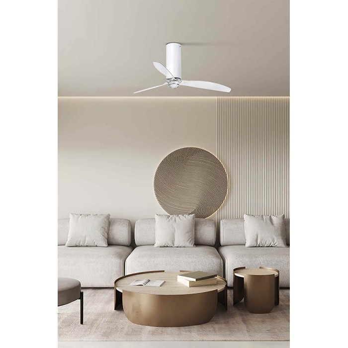 Люстра-вентилятор Faro 32034-9 TUBE FAN M LED Matt white/transparent FAN LED with DC motor, 16 Вт, 709 лм, 3000K Люстра-вентилятор Faro 32034-9 TUBE FAN M LED Matt white/transparent FAN LED with DC motor, 16 Вт, 709 лм, 3000K