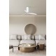 Люстра-вентилятор Faro 32034-9 TUBE FAN M LED Matt white/transparent FAN LED with DC motor, 16 Вт, 709 лм, 3000K