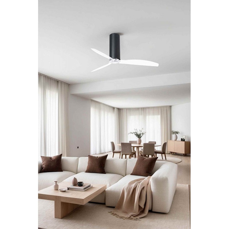 Потолочный вентилятор Faro 32036WW Tube Fan 1280mm Black Matt 3 Blades Wiz