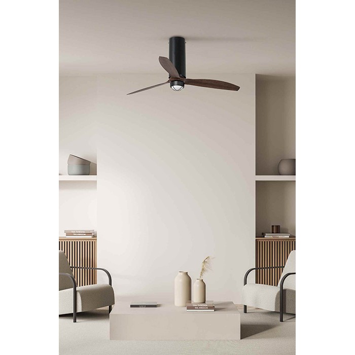 Люстра-вентилятор Faro 32037-10 TUBE FAN M LED Matt black/wood FAN LED with DC motor, 16 Вт, 709 лм, 3000K Люстра-вентилятор Faro 32037-10 TUBE FAN M LED Matt black/wood FAN LED with DC motor, 16 Вт, 709 лм, 3000K