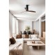 Потолочный вентилятор Faro 32037WW Tube Fan 1280mm Black Matt 3 Blades Wood Wiz