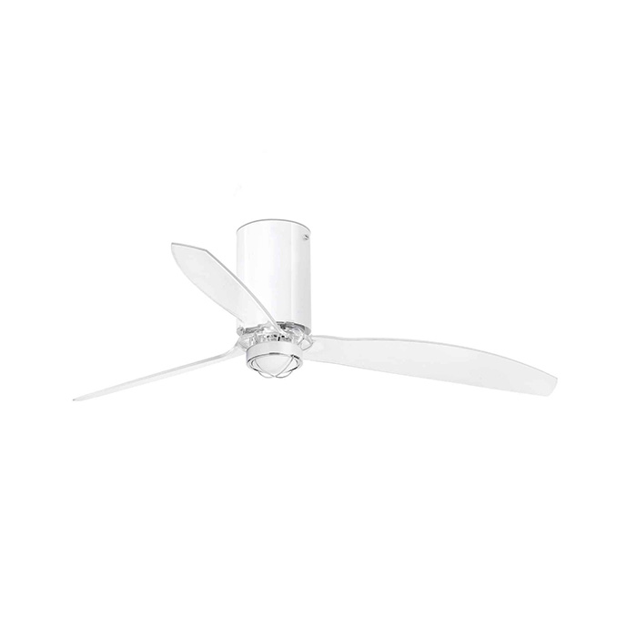 Люстра-вентилятор Faro 32038-9 MINI TUBE FAN M LED Shiny white/transparent FAN M LED with DC motor, 16 Вт, 709 лм, 3000K