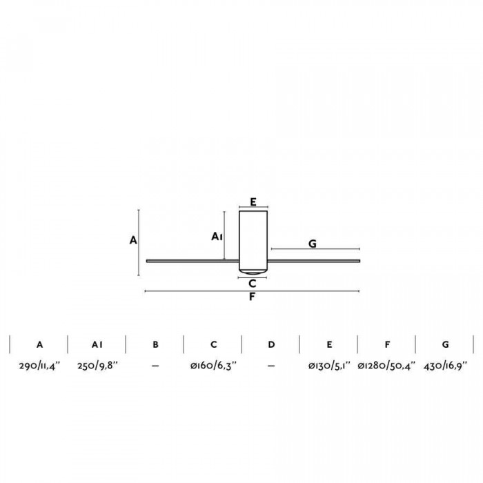 Стельовий вентилятор Faro 33393 MINI TUBE FAN M Transparent FAN M with Dc motor