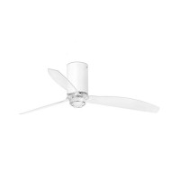 Потолочный вентилятор Faro 32039-9 MINI TUBE FAN M LED Matt white/transparent FAN M LED DC 16 Вт, 709 лм, 3000K
