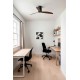 Потолочный вентилятор Faro 32042 MINI TUBE FAN Matt black/wood FAN M with DC motor
