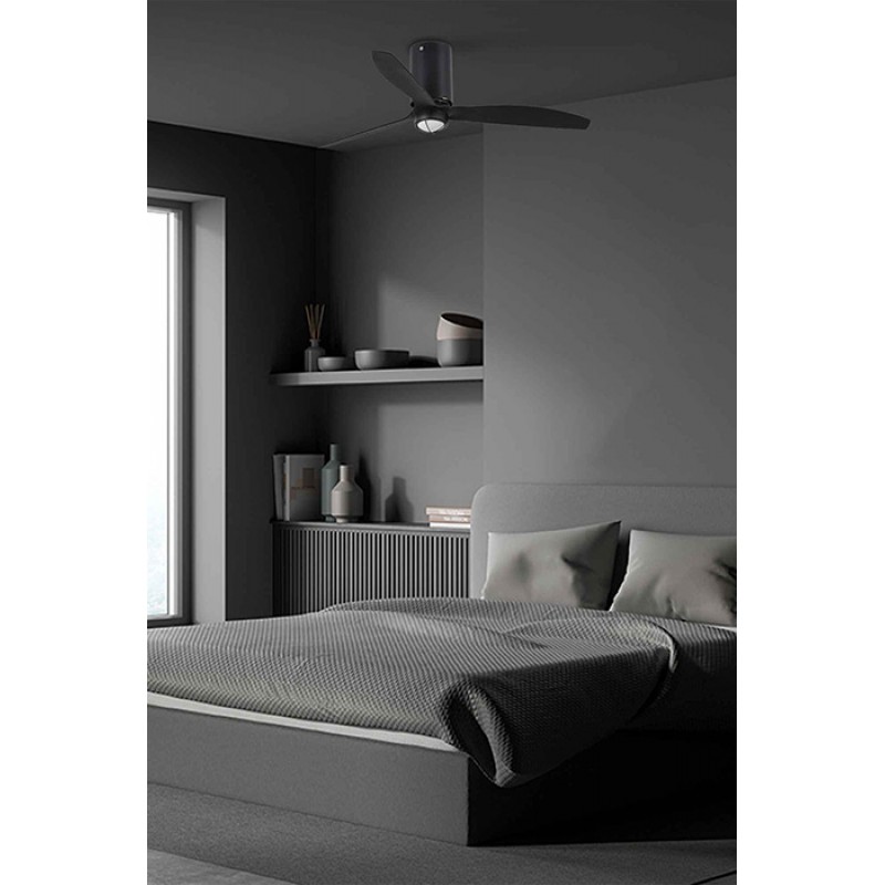 Люстра-вентилятор Faro 32043-10 MINI TUBE FAN M LED Matt black FAN M with DC motor, 16 Вт, 709 лм, 3000K