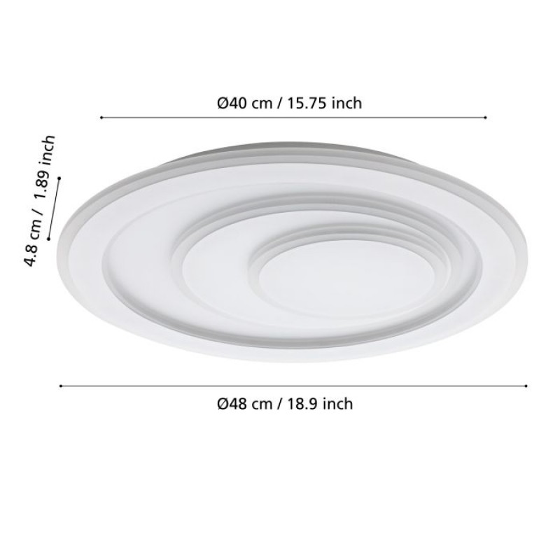 Потолочный светильник Eglo 32053 PALAGIANO 1 ceiling light, 21 Вт, 3200 лм, 4000К