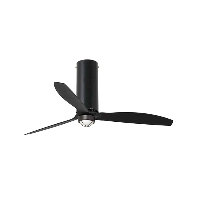 Люстра-вентилятор Faro 32060-10 TUBE FAN M LED Matt black with DC motor, 16 Вт, 709 лм, 3000K