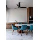 Люстра-вентилятор Faro 32060-10 TUBE FAN M LED Matt black with DC motor, 16 Вт, 709 лм, 3000K