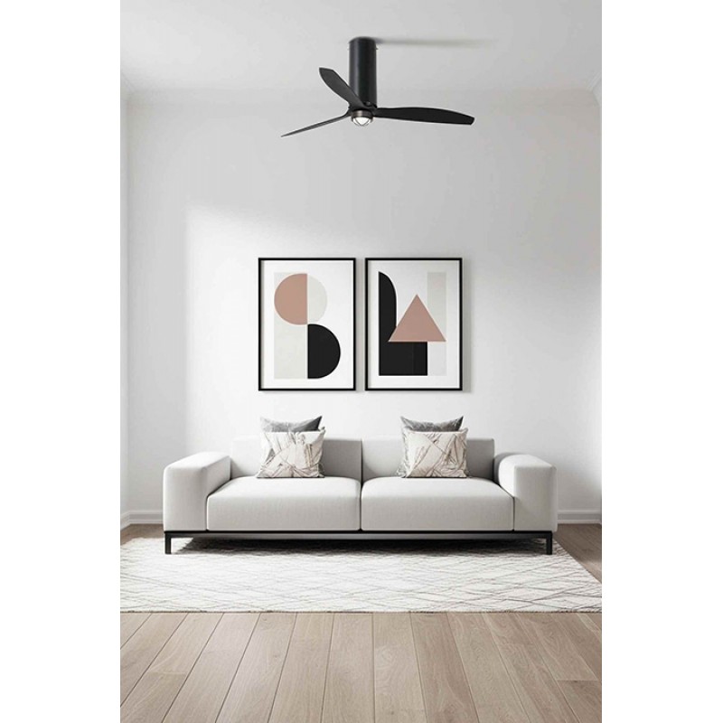 Люстра-вентилятор Faro 32060WW-10 Tube Fan 1280mm Nm 3 Blades Black 17W 3000K Wiz