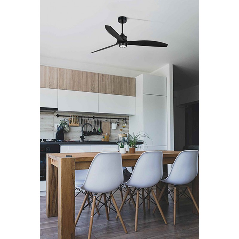 Люстра-вентилятор Faro 32100-10 JUST FAN M LED Matt black FAN LED with DC motor, 16 Вт, 709 лм, 3000K