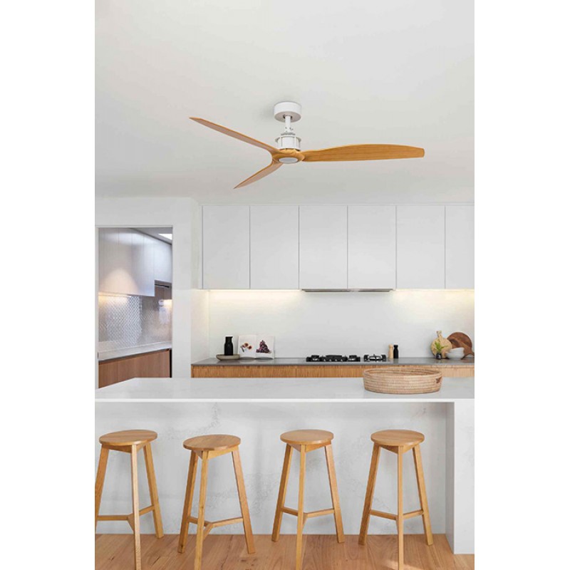 Потолочный вентилятор Faro 32110WW Just Fan M 1280mm White 3 Blades Wood Light Wiz