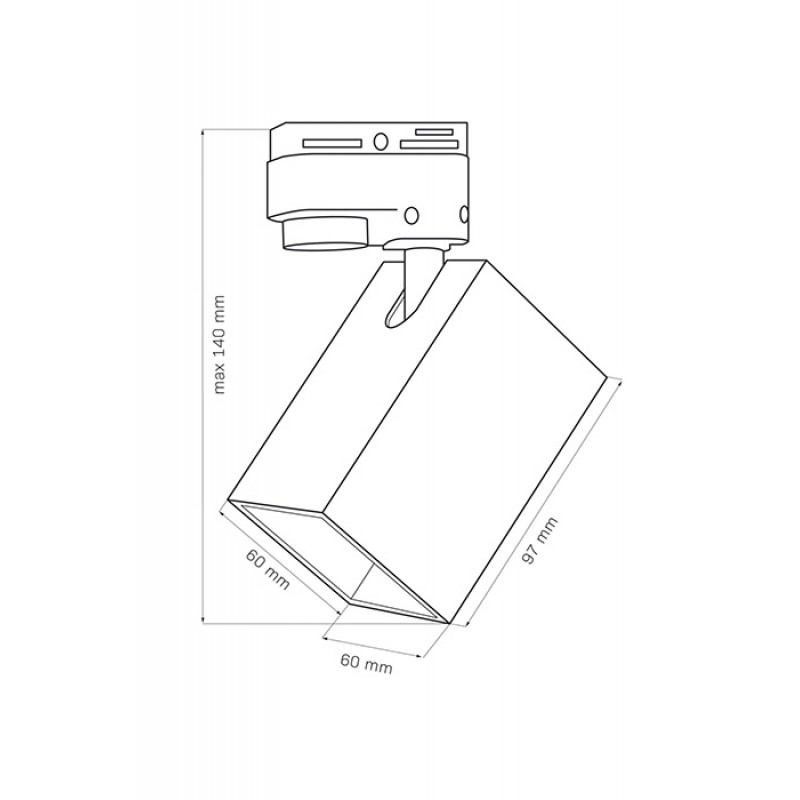 Трековый светильник GOLDLUX 321732 SQUARE
