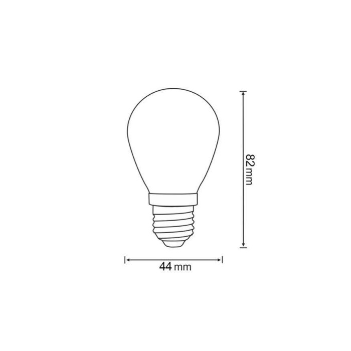 Світлодіодна лампочка для гірлянди з колекції Party Neon Goldlux 322180 E27 2x0,3W 2200K 50Lm червона