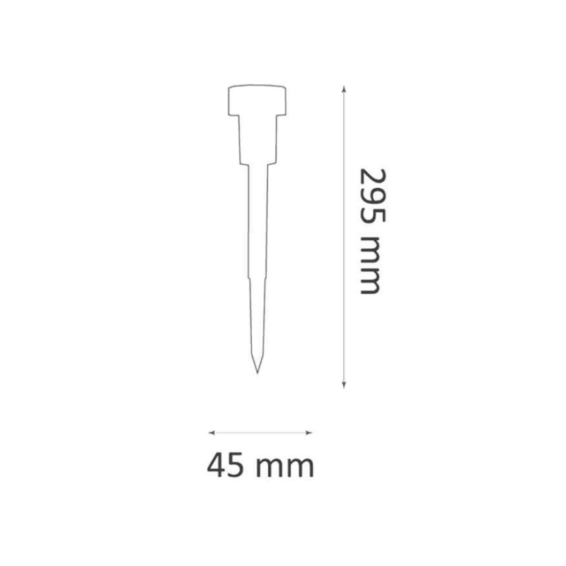 Вуличний світильник на сонячній батареї Goldlux 322265 Stik LED 6000K IP44 чорний