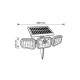 Уличный светильник на солнечной батарее Goldlux 323125 Trio LED 3x0,6W 6000K 600Lm IP44 черный