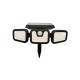 Уличный светильник на солнечной батарее Goldlux 323125 Trio LED 3x0,6W 6000K 600Lm IP44 черный