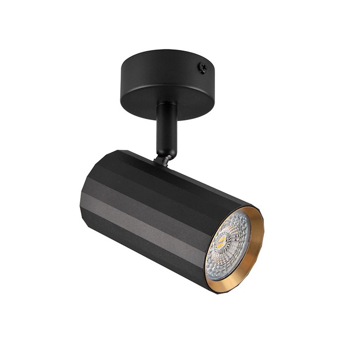 Світильник поворотний, спот Goldlux 323415 Nicea GU10 1x10W IP20 чорний