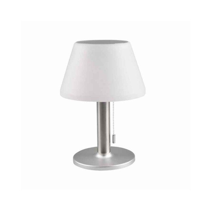 Вуличний світильник на сонячній батареї Goldlux 325457 Viola LED 4000K 200/50/10Lm IP44 сріблястий
