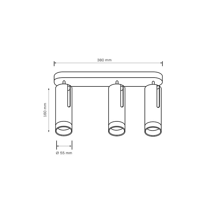 Светильник поворотный, спот Goldlux 326539 Fado GU10 3x10W IP20 белый