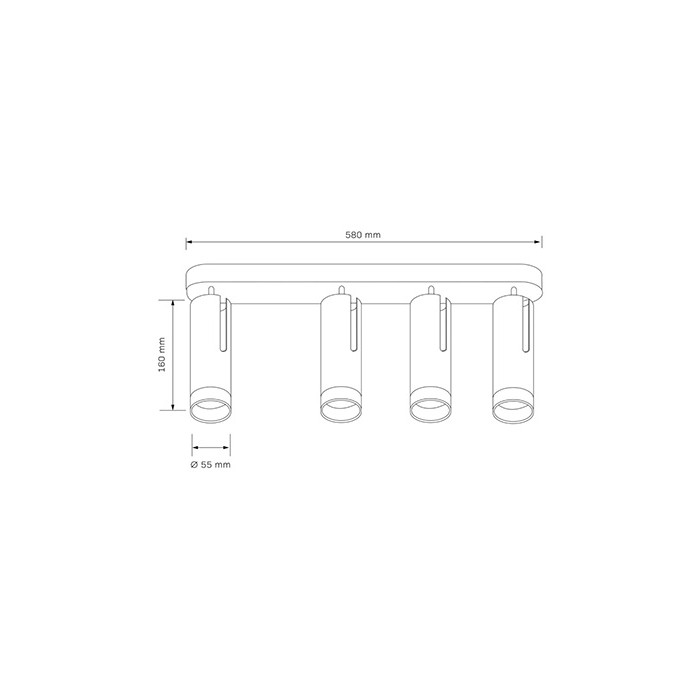 Світильник поворотний GOLDLUX 326010 FADO
