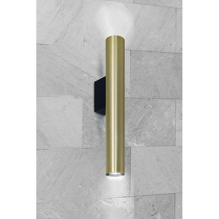 Бра, настенный светильник Goldlux 326126 Lungomare GU10 2x10W IP20 золотой