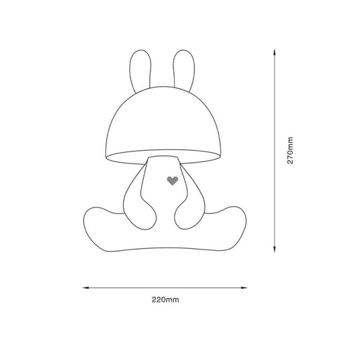 Настольная лампа с аккумулятором Goldlux 327031 Fancy LED 1x2.5W 4000K 59Lm IP20 разноцветная