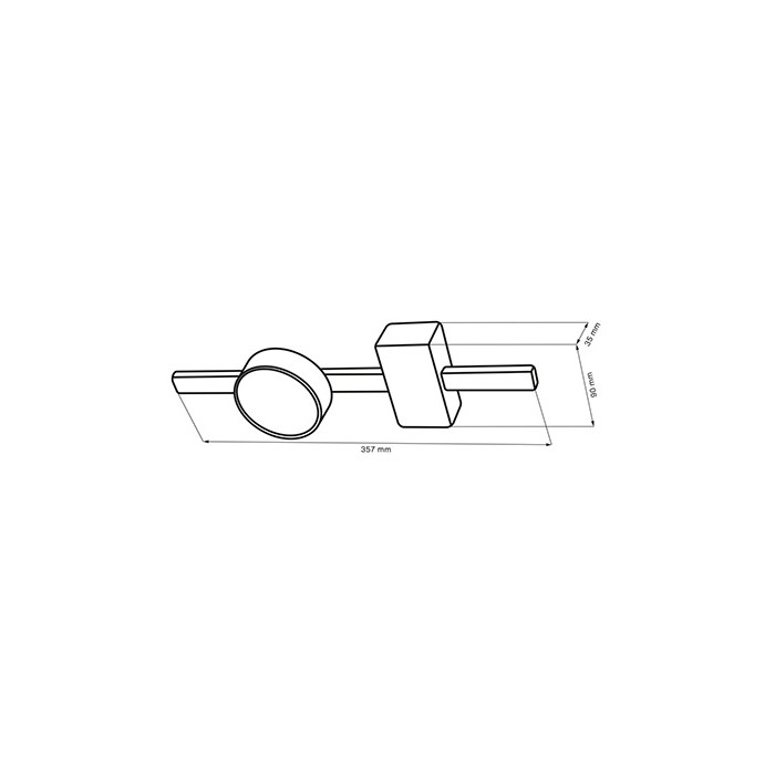 Светильник потолочный Goldlux 326249 Joy GX53 1x10W 4000K 660Lm IP20 черный