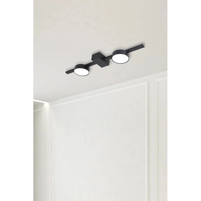 Светильник потолочный Goldlux 326256 Joy GX53 2x10W 4000K 660Lm IP20 черный