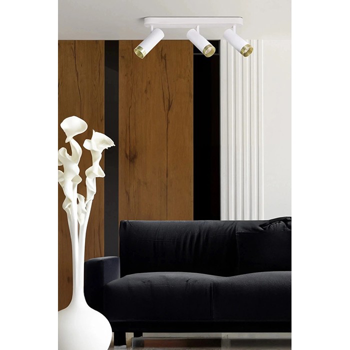 Светильник поворотный, спот Goldlux 326539 Fado GU10 3x10W IP20 белый