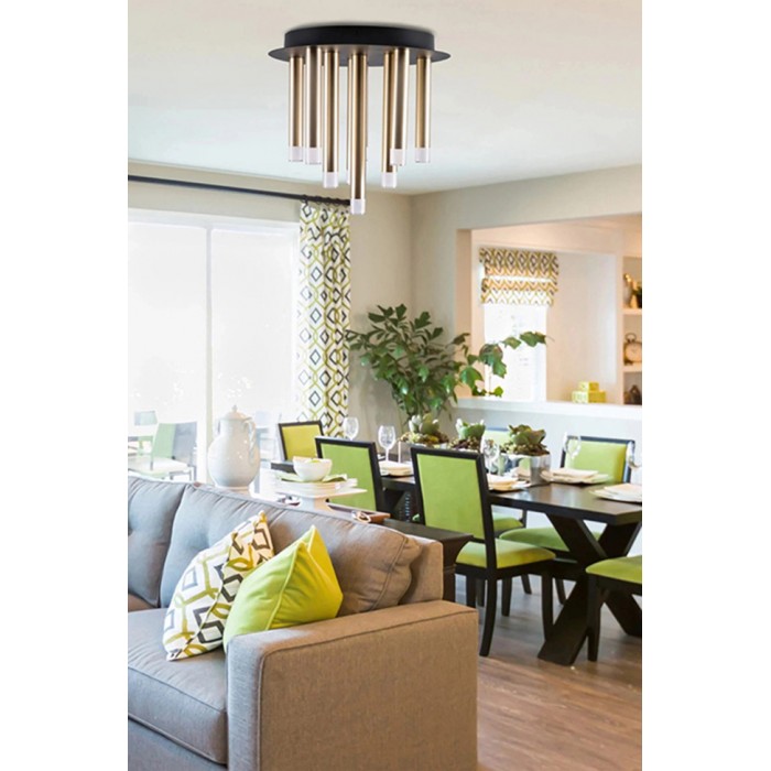 Люстра Goldlux 326645 Glam G9 9x8W IP20 золотая