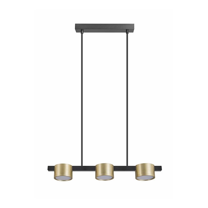 Підвісний світильник, люстра над столом, барною стійкою Goldlux 327321 Mirella GX53 3x6W 4000K 660Lm IP20 золотий