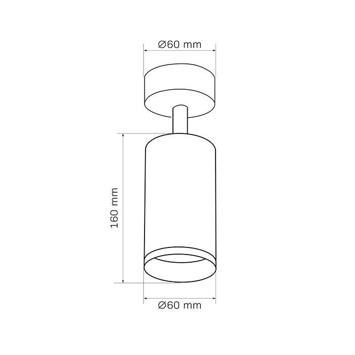 Світильник поворотний, спот Goldlux 327697 London GU10 1x10W IP20 чорний